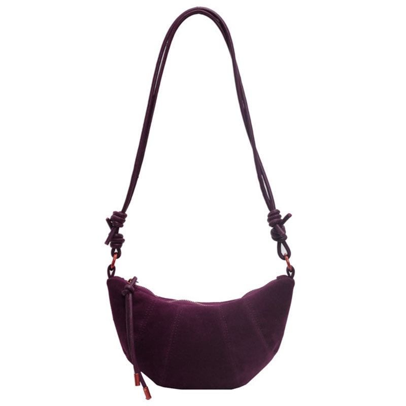 Fashion design velvet lady crossbody bag