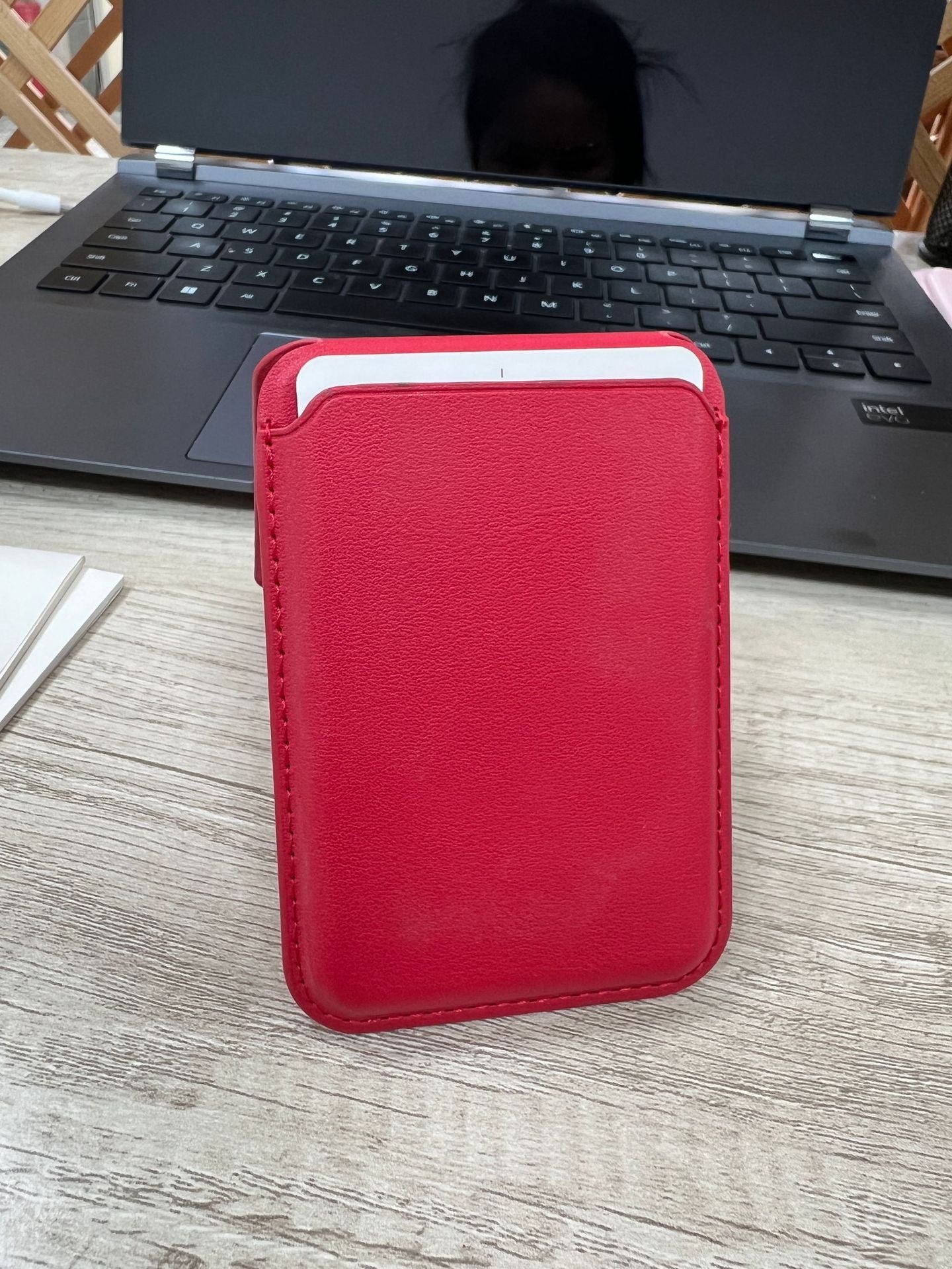 Apple 17 MagSafe phone card holder strong magnetic card case iPhone 16 foldable wallet stand