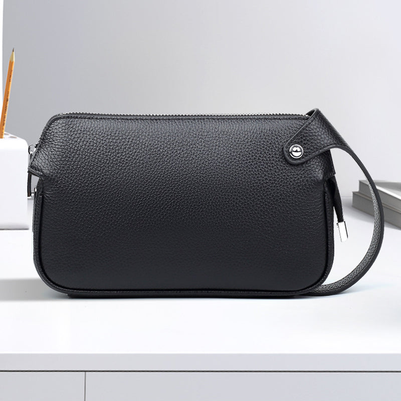 Cow Leather Men's Clutch Bag
