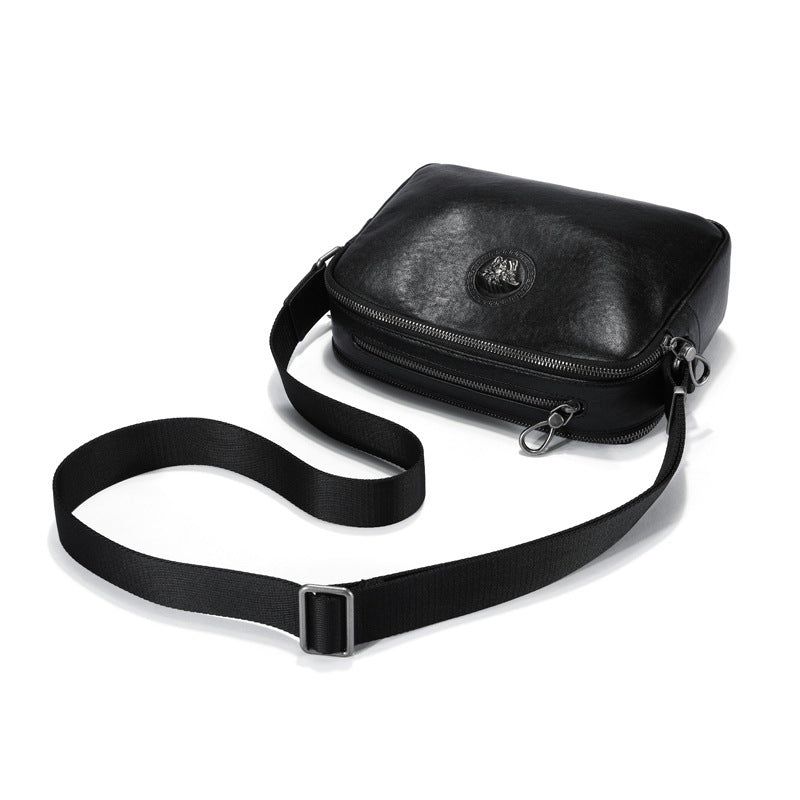 Vintage Men Leather Crossbody Shoulder Bag