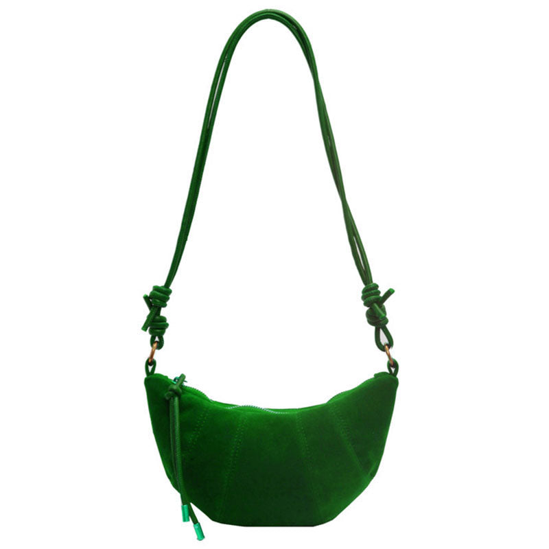Fashion design velvet lady crossbody bag