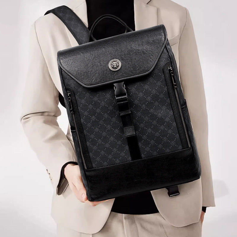 High Quality Luxury Design Full Monogram Pattern Logo Around the bag body Men's Backpack Book Bag