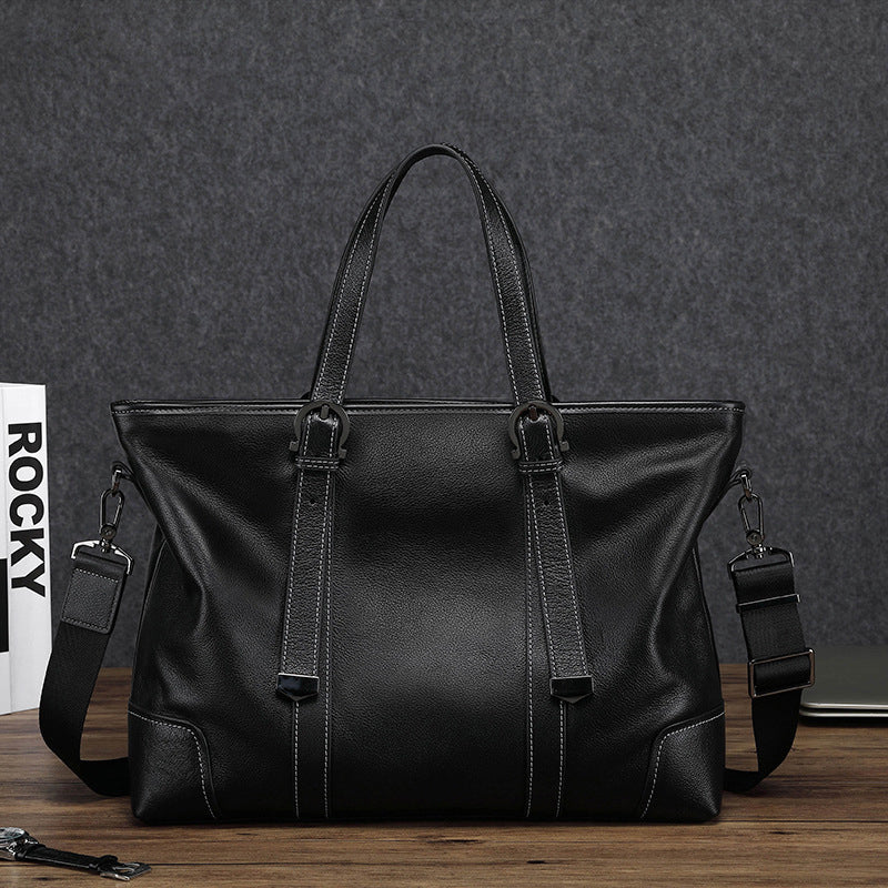 Cow Leather Men's Briefcase