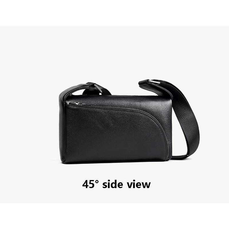 Genuine Leather Men Crossbody Bag