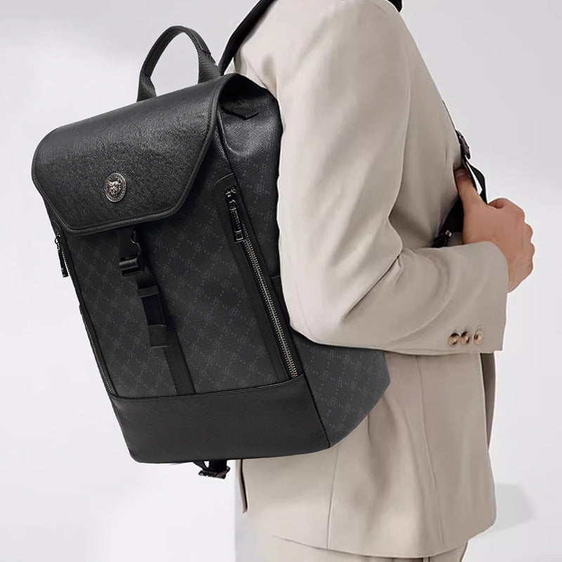 High Quality Luxury Design Full Monogram Pattern Logo Around the bag body Men's Backpack Book Bag