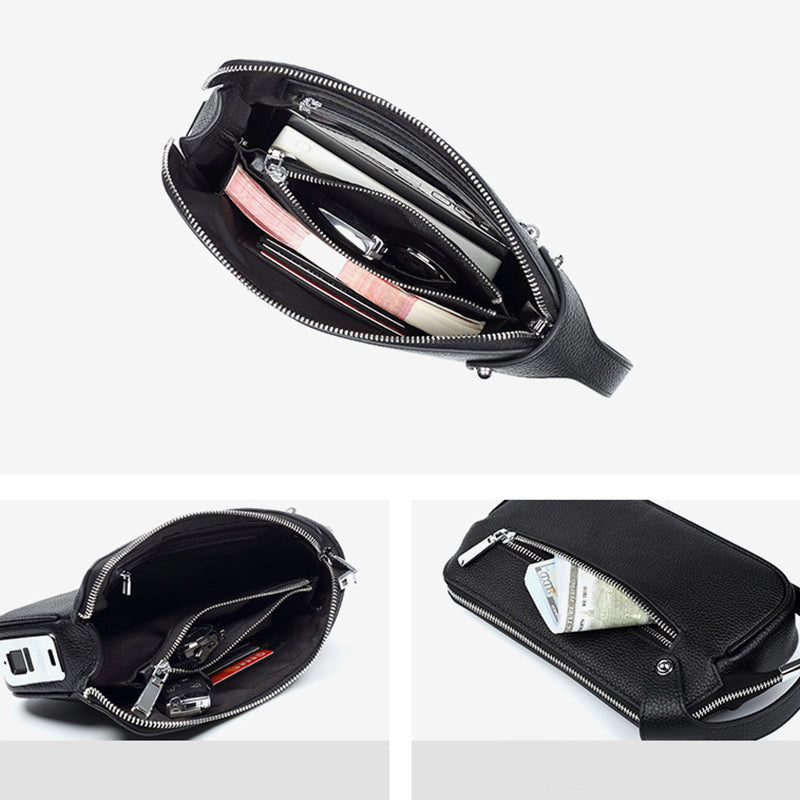 Cow Leather Men's Clutch Bag