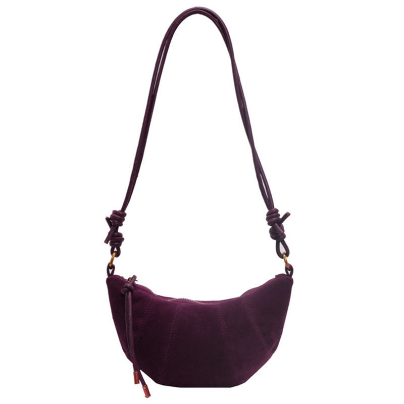 Fashion design velvet lady crossbody bag