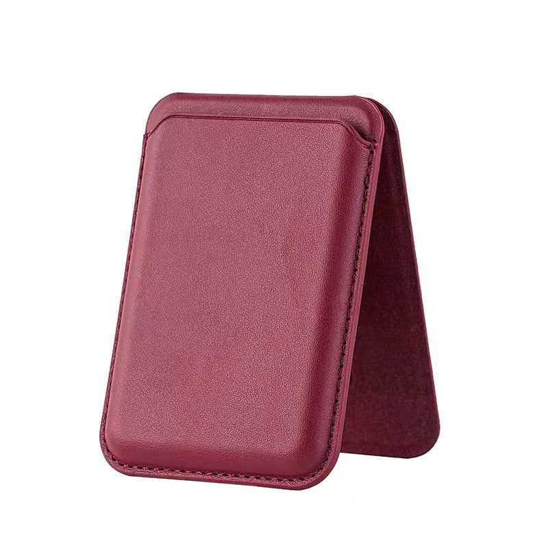 Apple 17 MagSafe phone card holder strong magnetic card case iPhone 16 foldable wallet stand