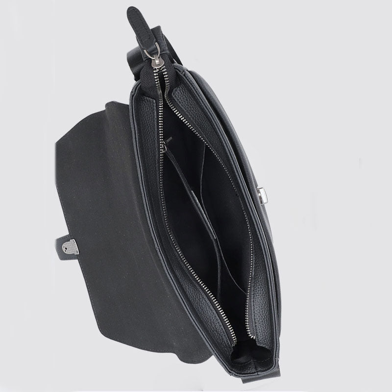 Vintage Style Genuine Leather Men Messenger Bag for Daily