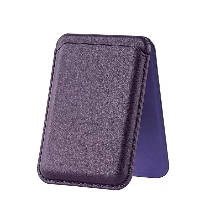 Apple 17 MagSafe phone card holder strong magnetic card case iPhone 16 foldable wallet stand