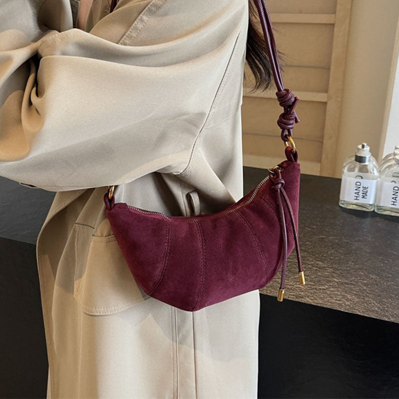 Fashion design velvet lady crossbody bag