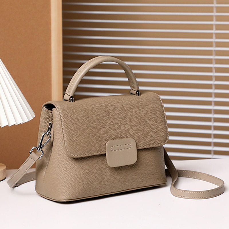 Casual Design Portable Lady Handbag with Detachable Long Strap