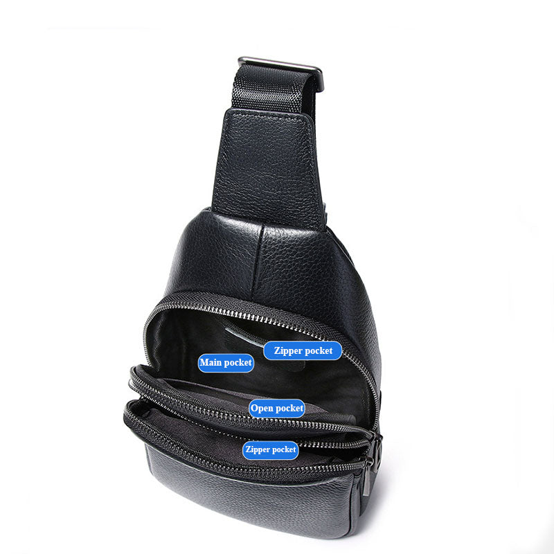 Luxury brand design chest bag with adjustable shoulder strap