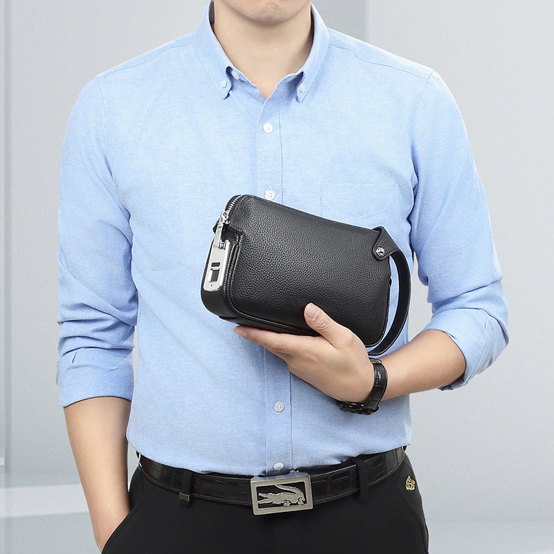 Cow Leather Men's Clutch Bag