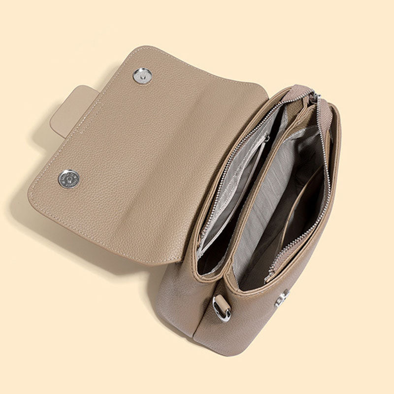 Casual Design Portable Lady Handbag with Detachable Long Strap