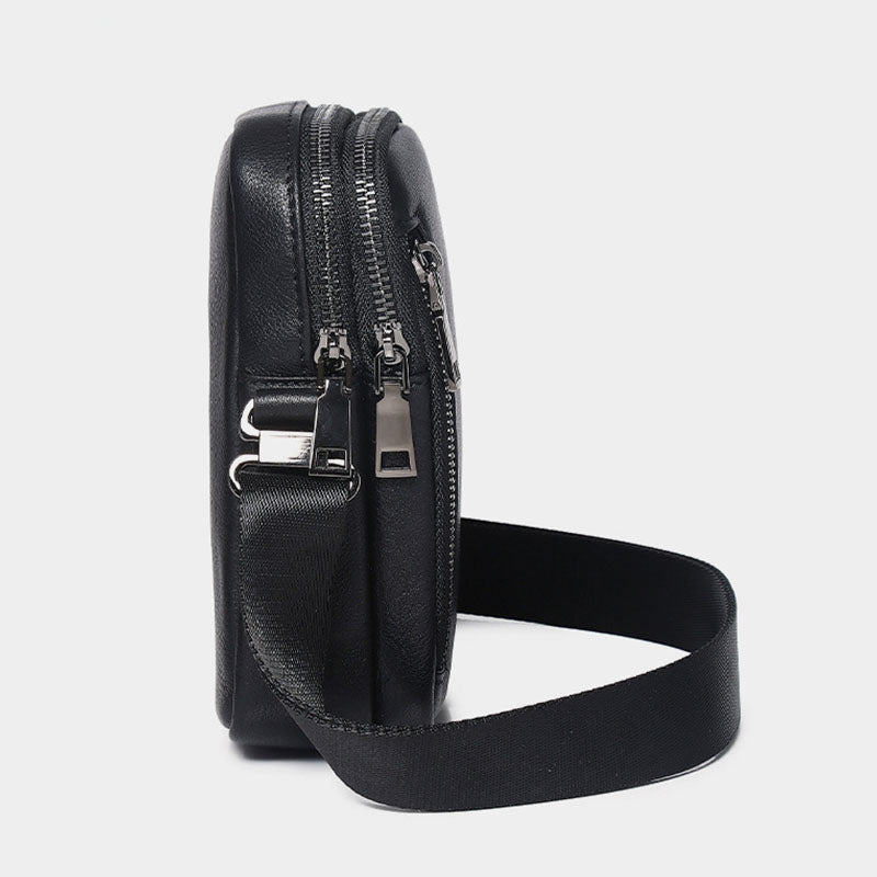 Fashion design Cowhide leather crossbody bag for men