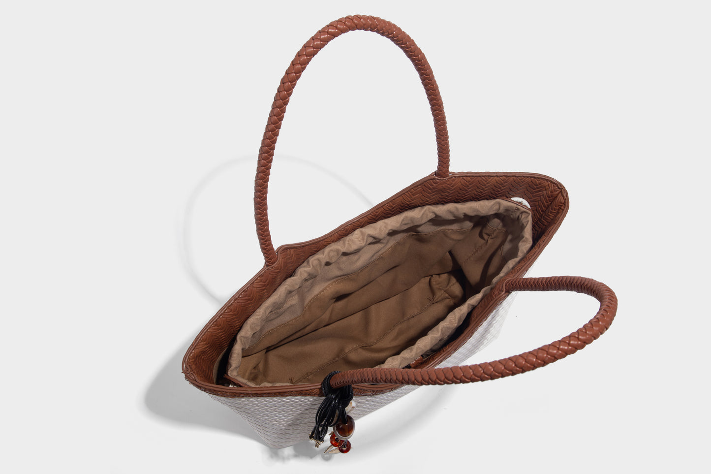 Stylish Lady Woven design fabric Women Handbag