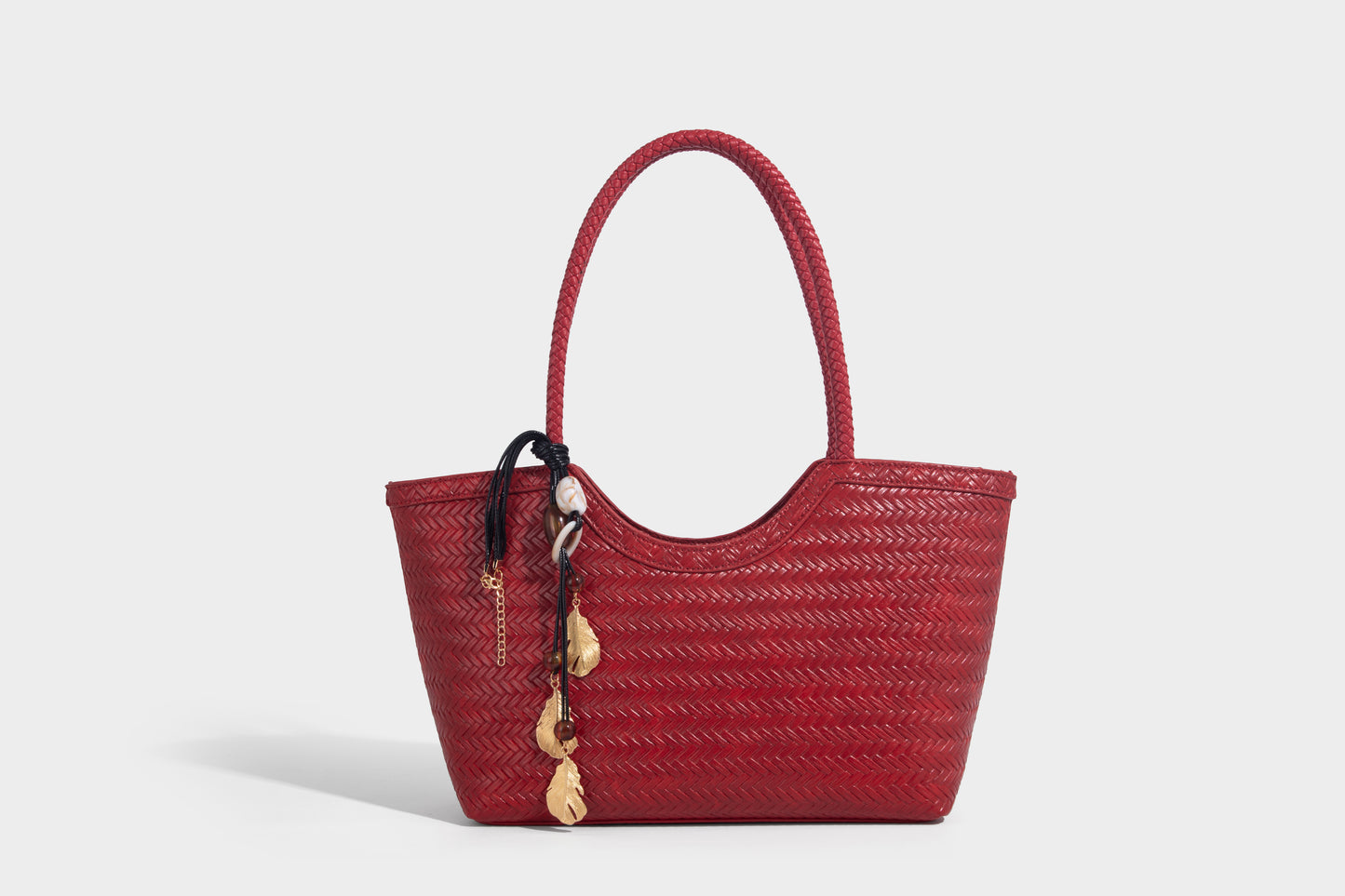 Stylish Lady Woven design fabric Women Handbag