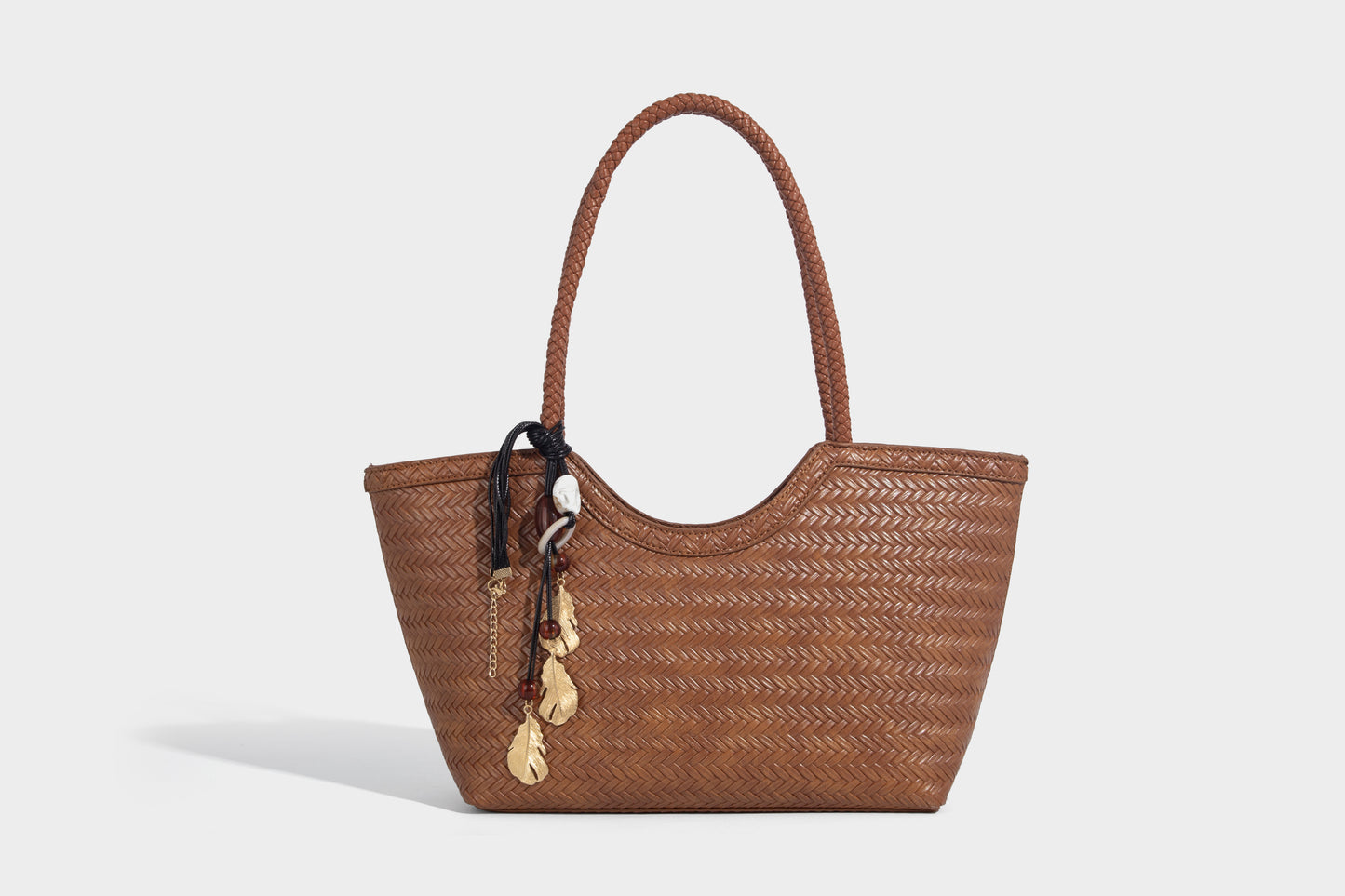 Stylish Lady Woven design fabric Women Handbag