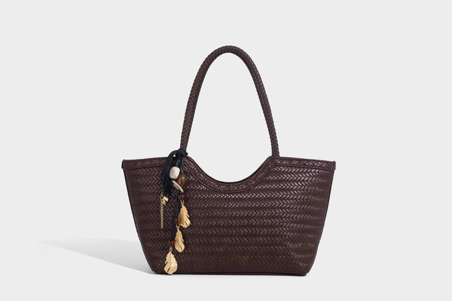 Stylish Lady Woven design fabric Women Handbag