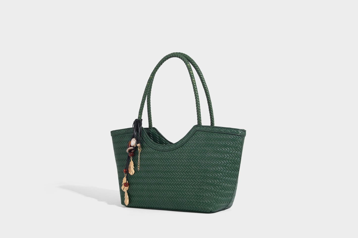 Stylish Lady Woven design fabric Women Handbag