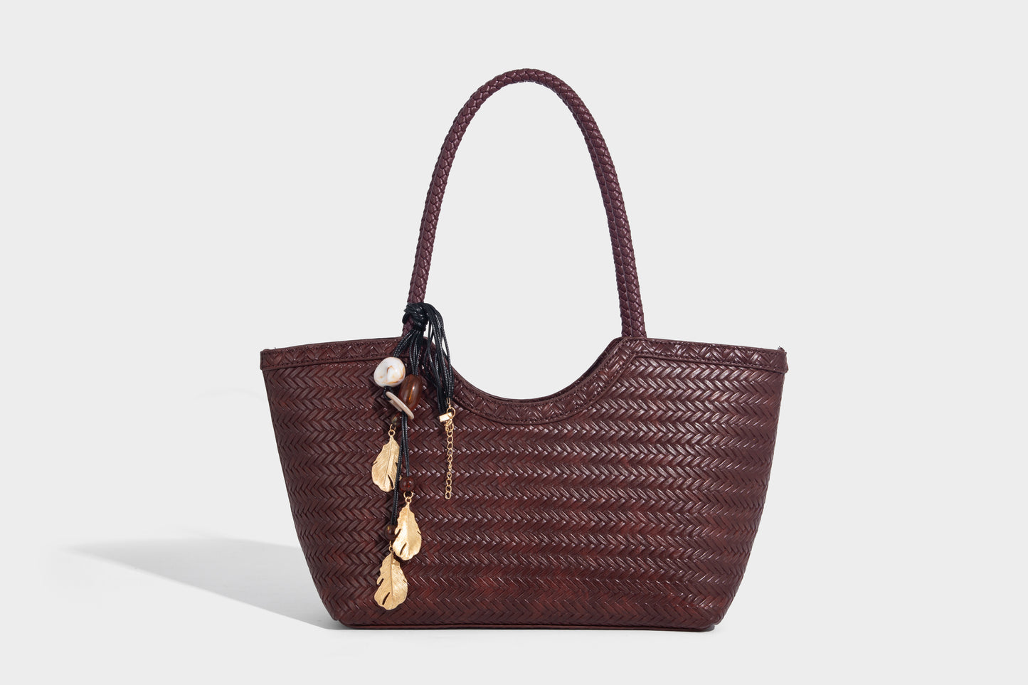 Stylish Lady Woven design fabric Women Handbag