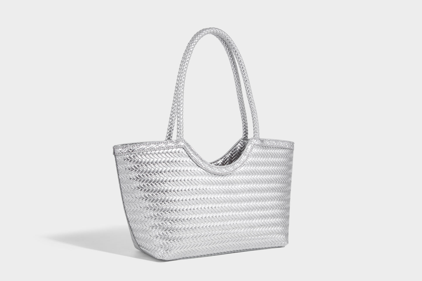 Stylish Lady Woven design fabric Women Handbag