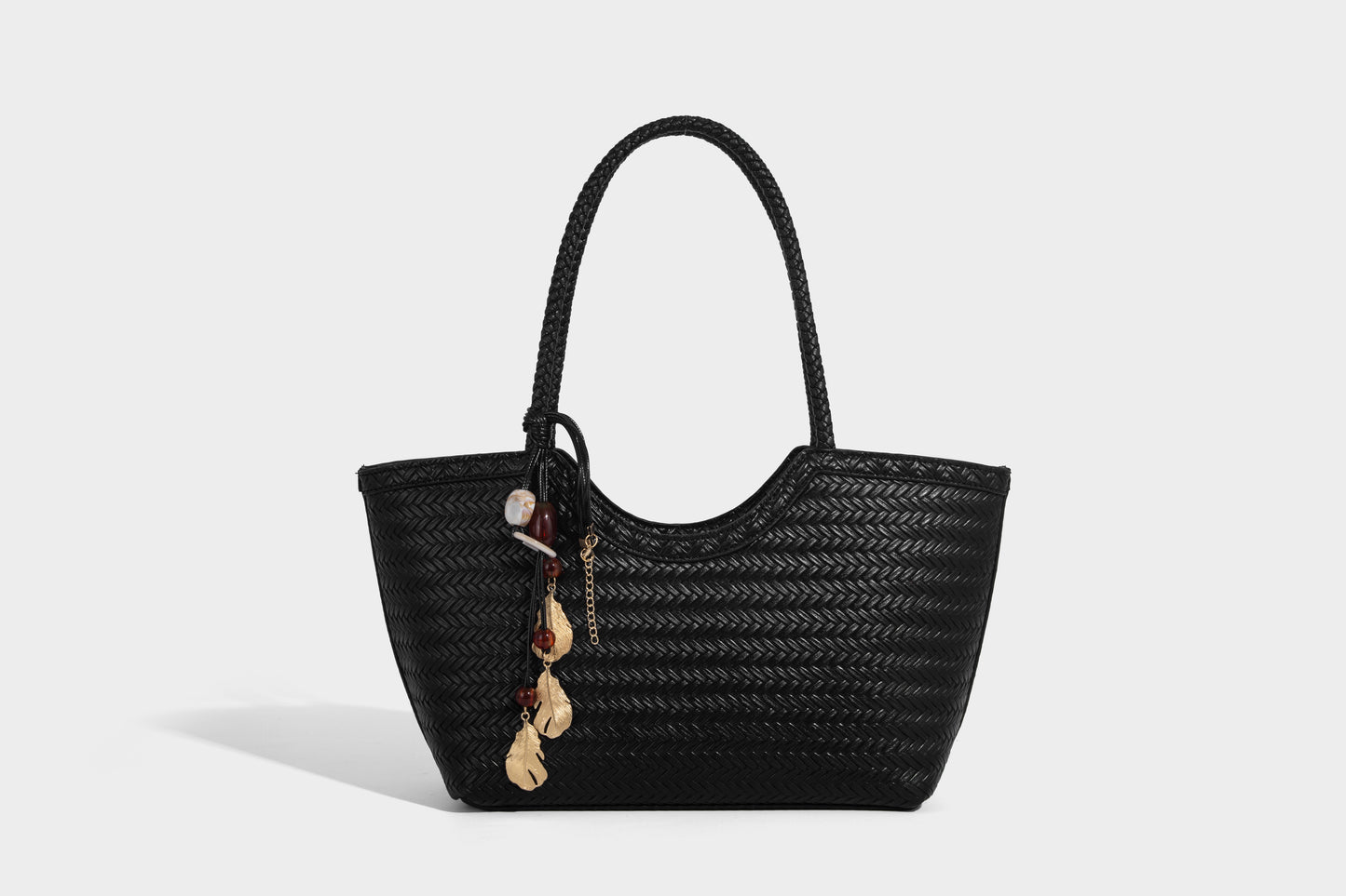 Stylish Lady Woven design fabric Women Handbag