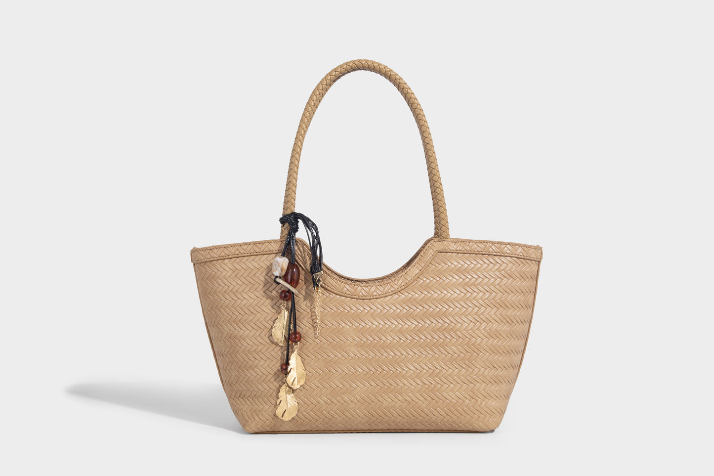 Stylish Lady Woven design fabric Women Handbag