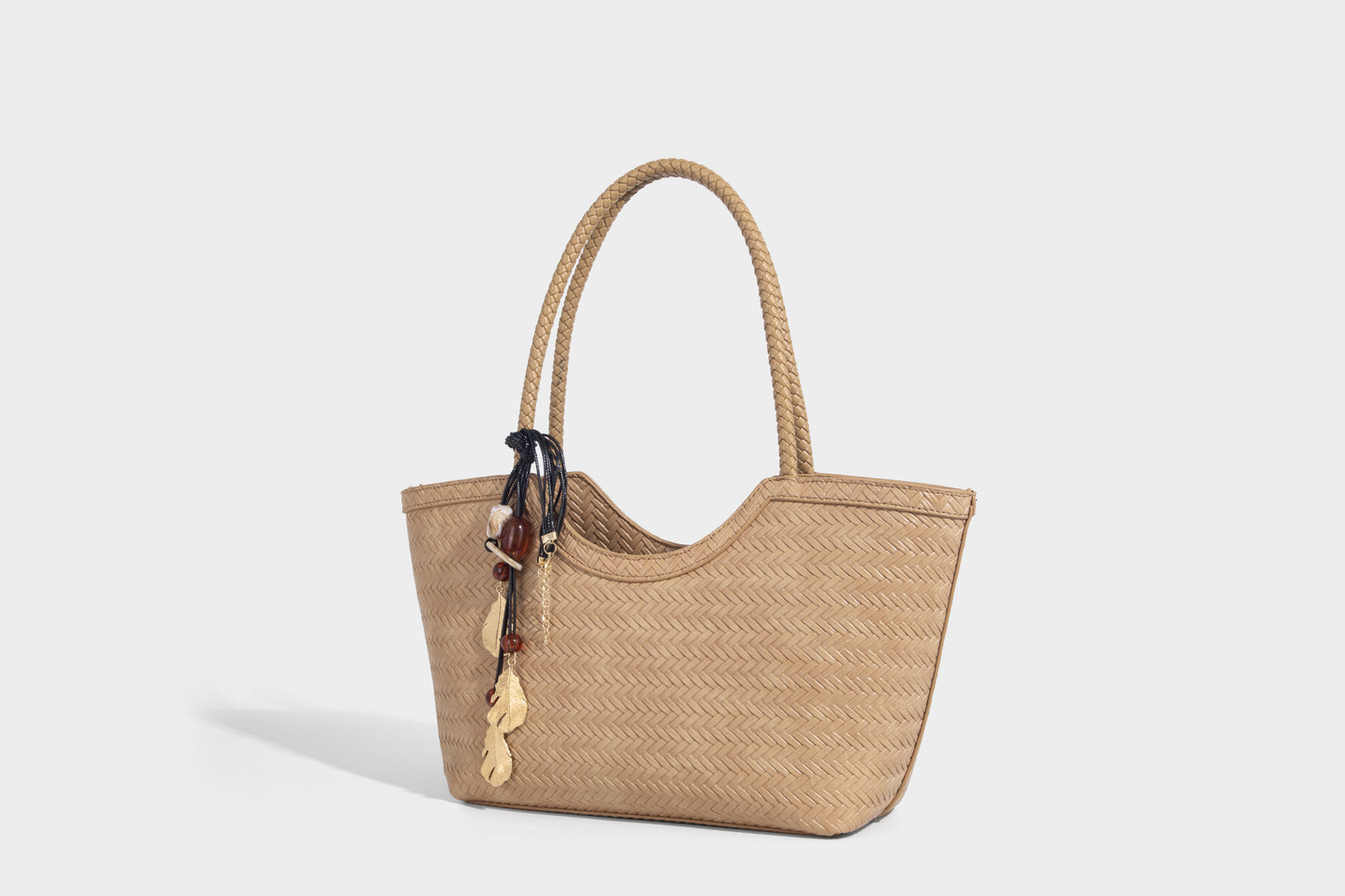 Stylish Lady Woven design fabric Women Handbag