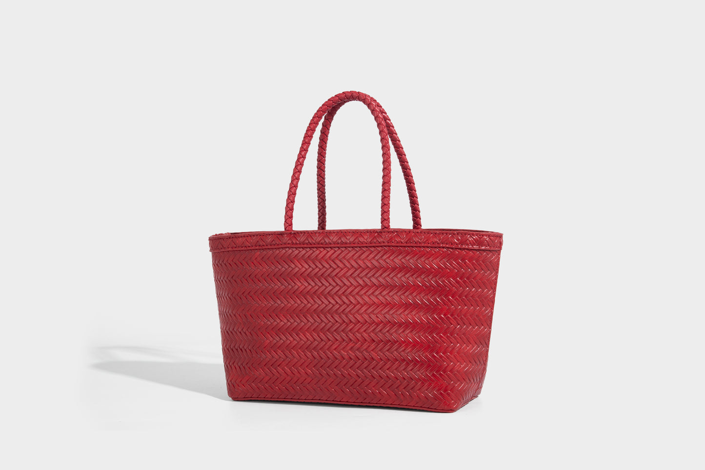 Woven design vegan leather luxury women's handbag