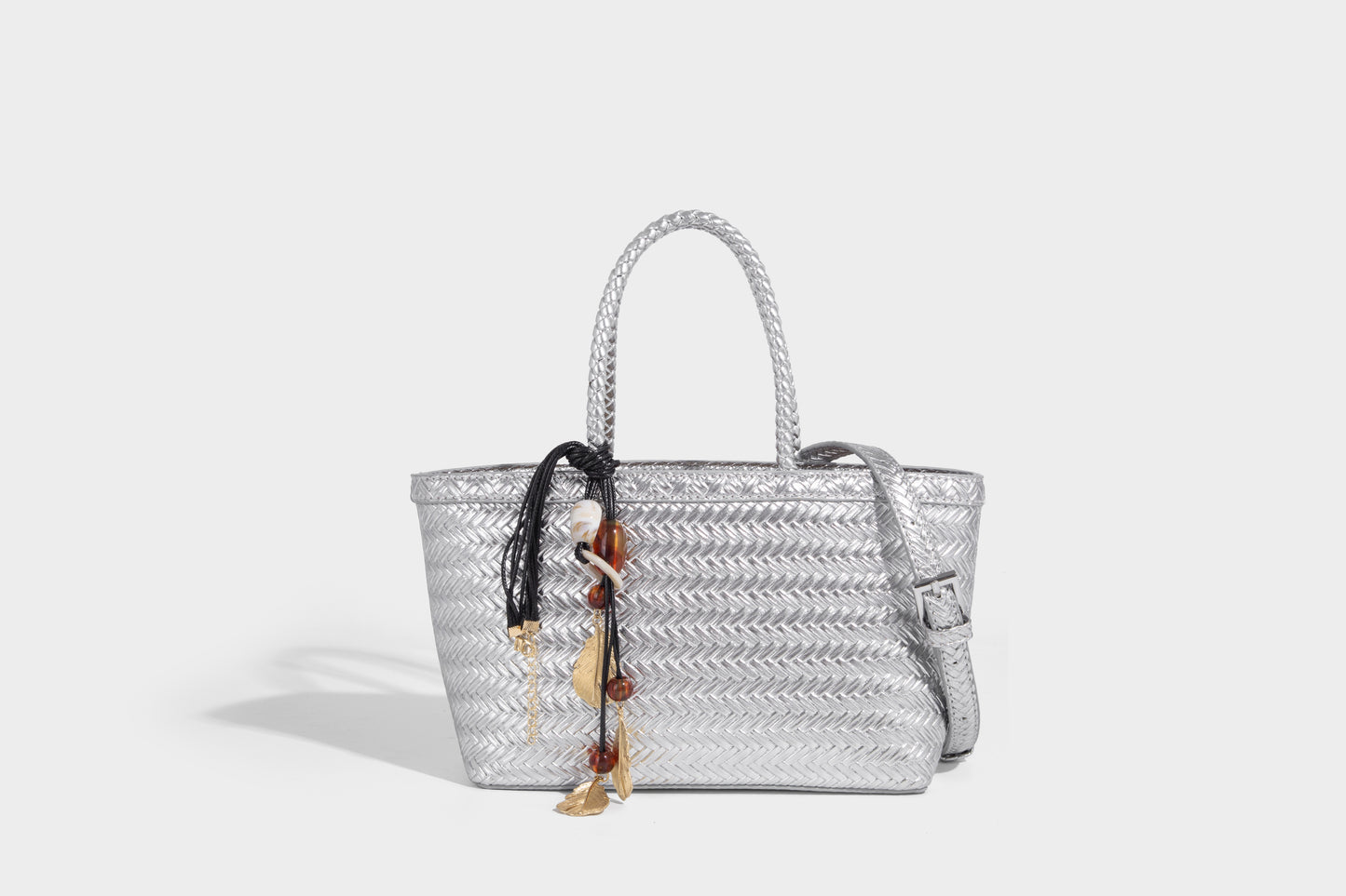 Woven design vegan leather luxury women's handbag