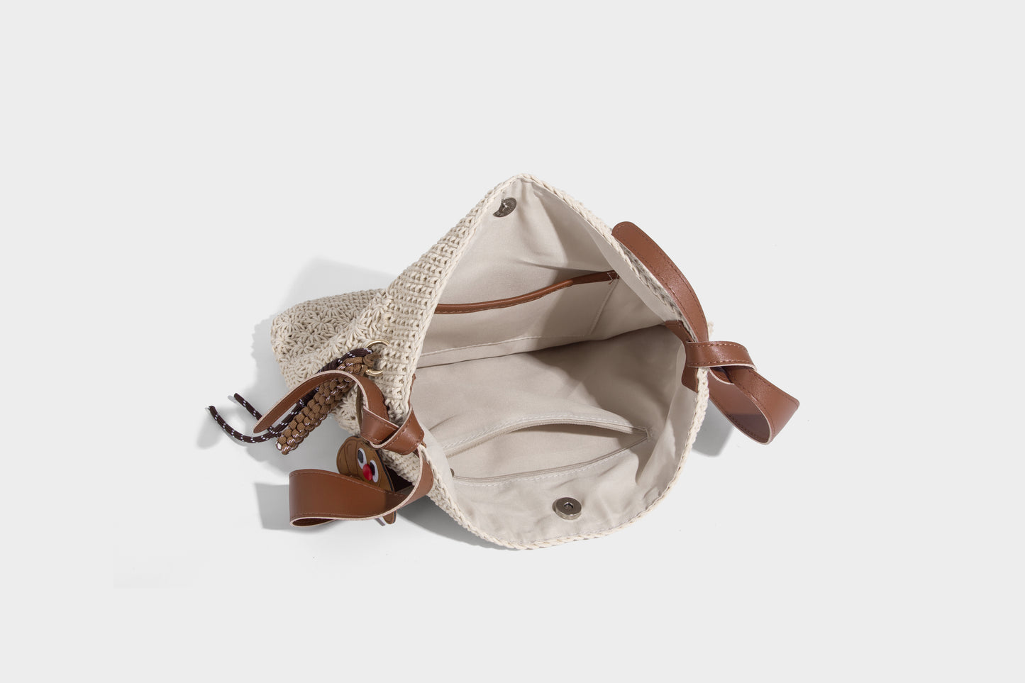 Woven fabric leisure design women's tote bag