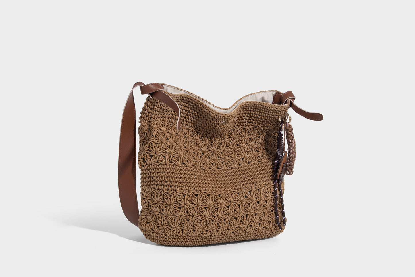 Woven fabric leisure design women's tote bag