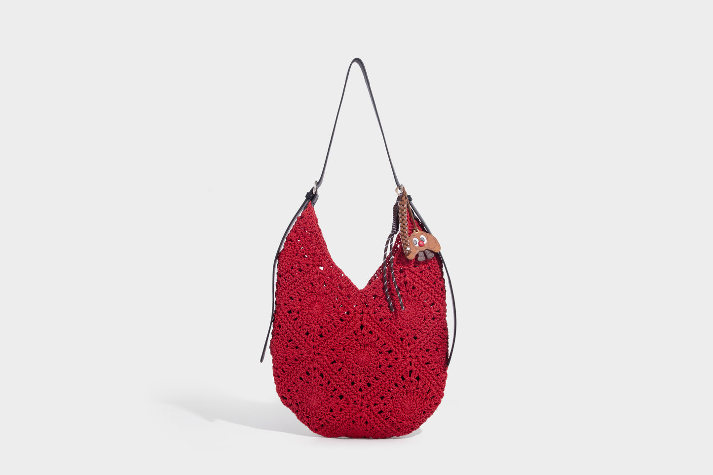 Fashion lady woven fabric handbag