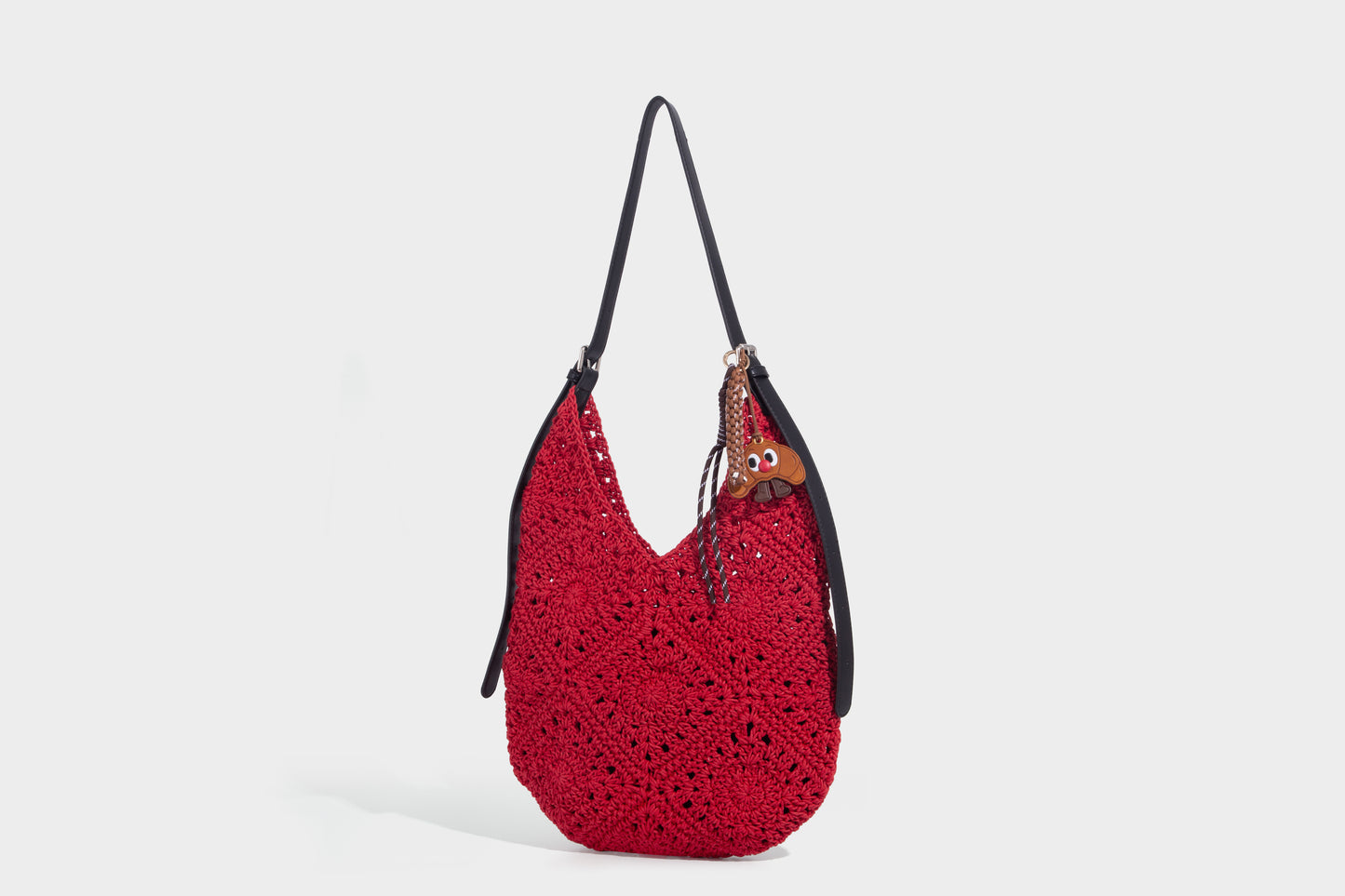 Fashion lady woven fabric handbag