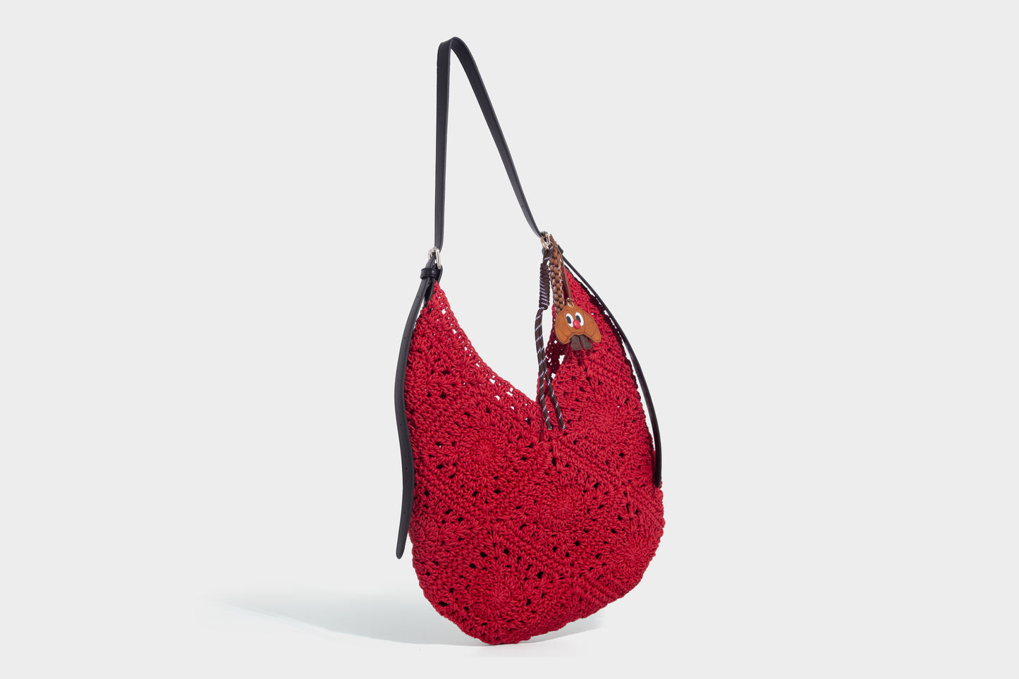 Fashion lady woven fabric handbag