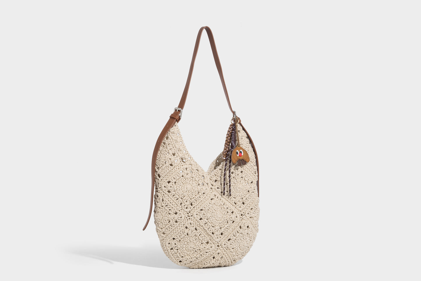 Fashion lady woven fabric handbag