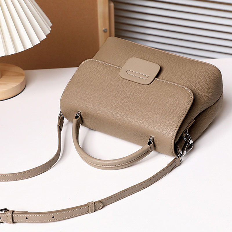 Casual Design Portable Lady Handbag with Detachable Long Strap