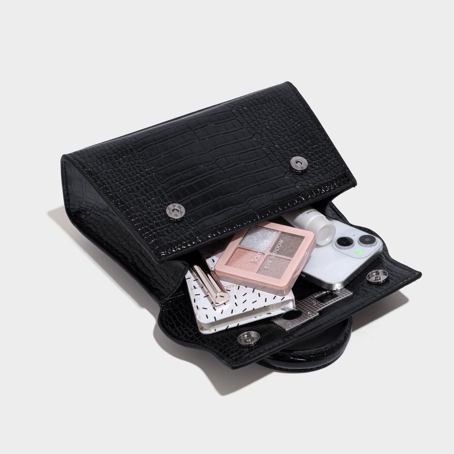 Vegan leather luxury brand design portable women's handbag