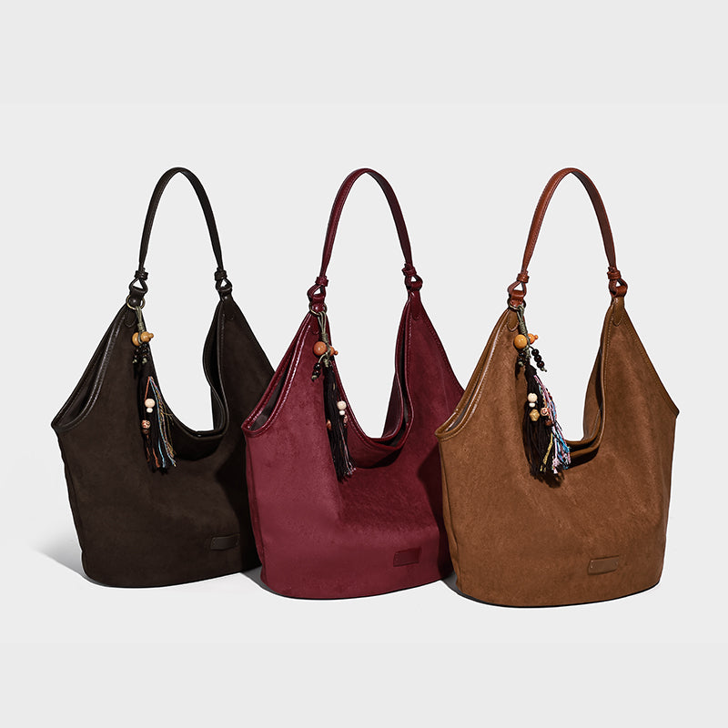 Suede Ladies Handbags Designer Tote Bag for Women