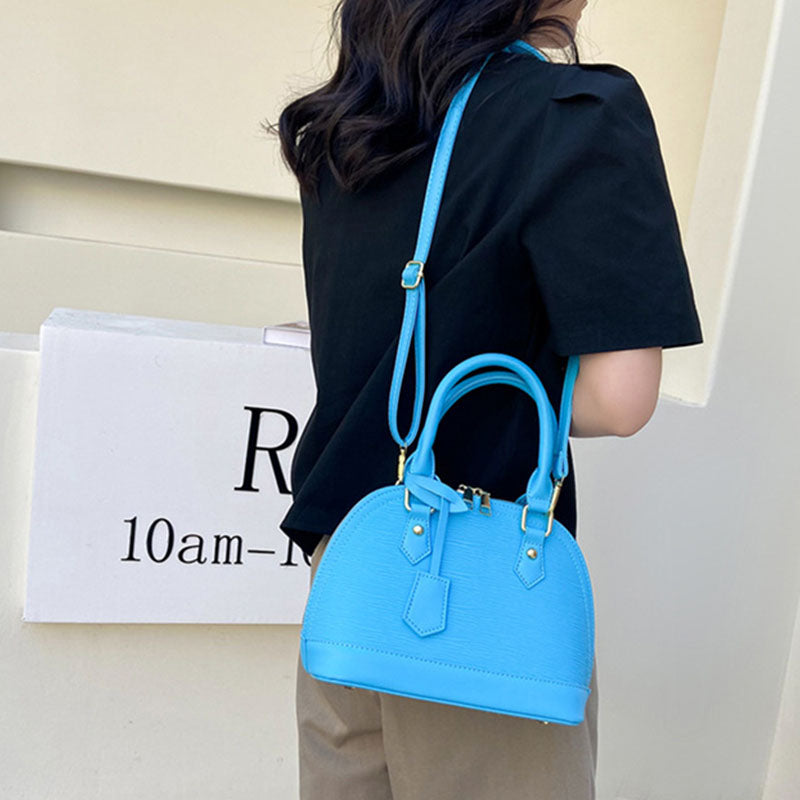 Candy Color Lady Bag Portable Shell Shape Satchel Handbag