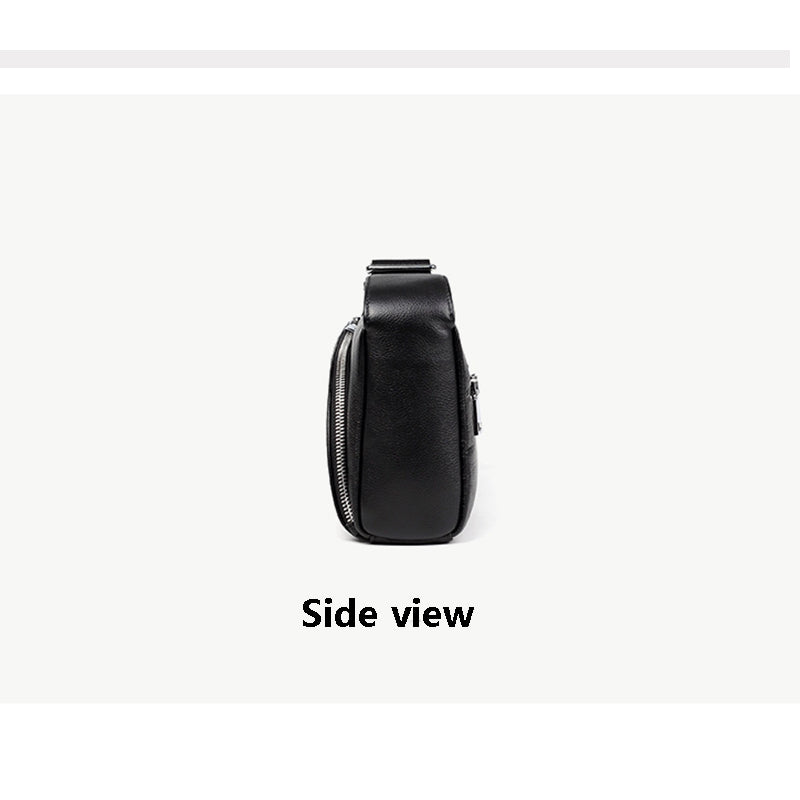 Genuine Leather Men Crossbody Bag