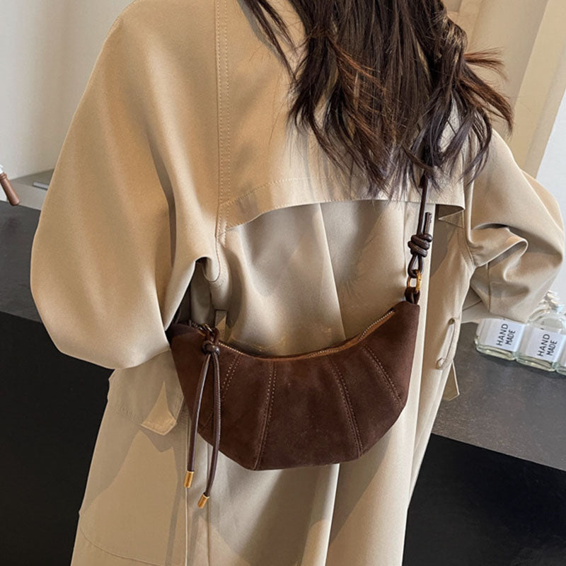 Fashion design velvet lady crossbody bag