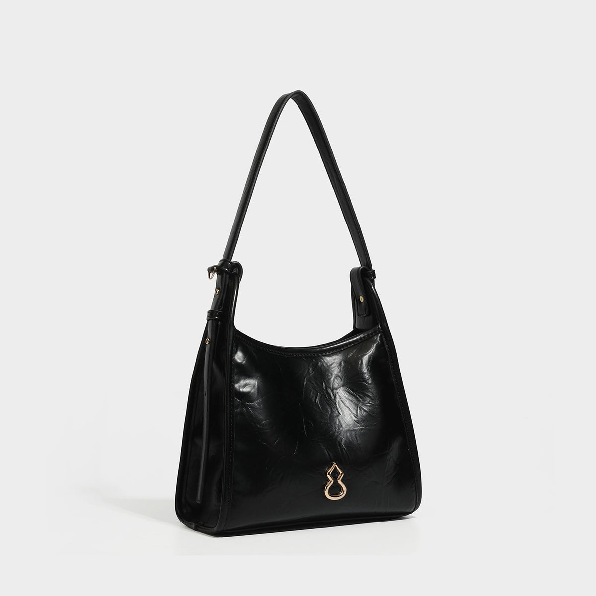 Women Crinkle Leather Hobo Bag