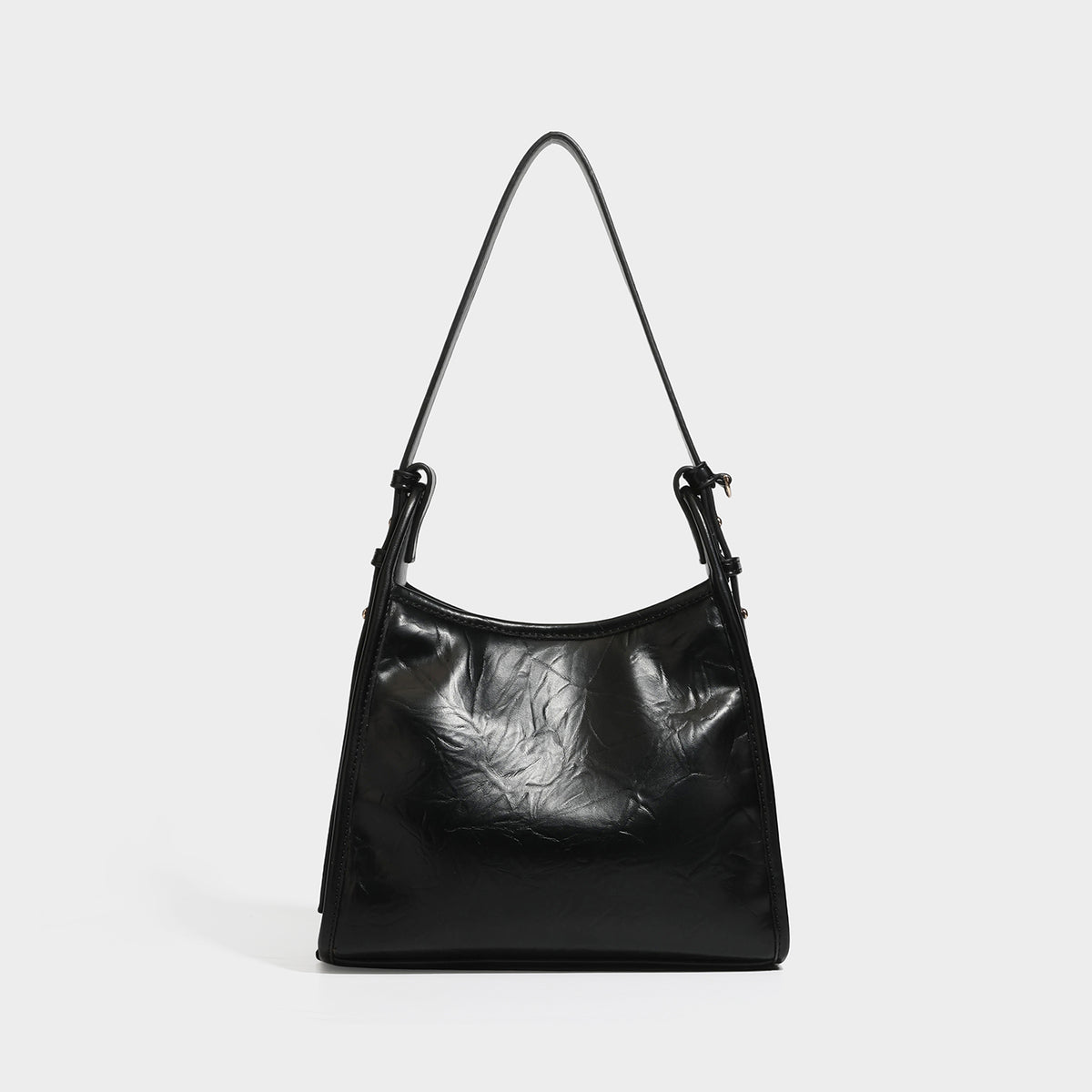 Women Crinkle Leather Hobo Bag