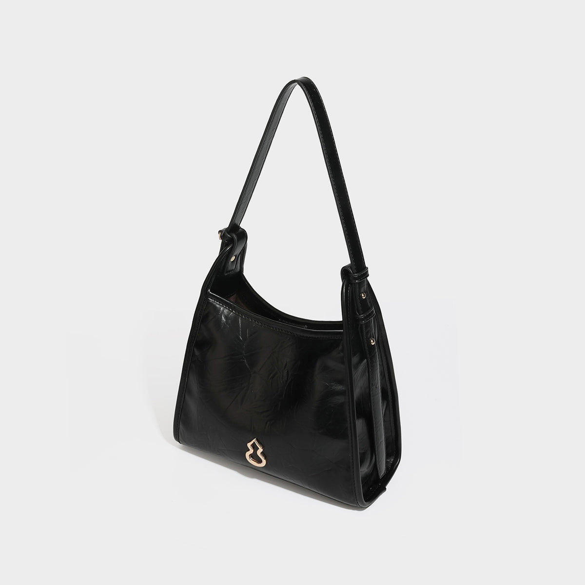 Women Crinkle Leather Hobo Bag