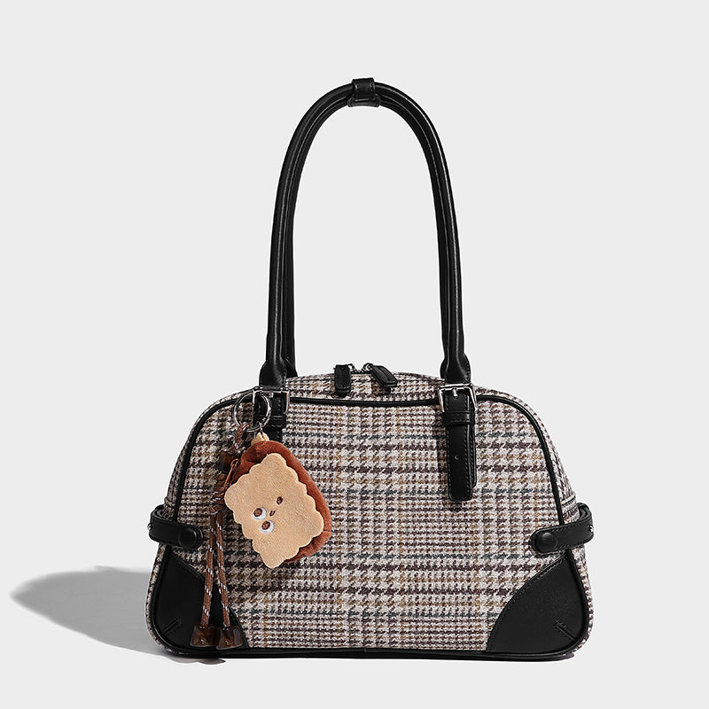 Autumn Simple Casual Big Bag 2025 New Trend Fashion Plaid Women's Handbag