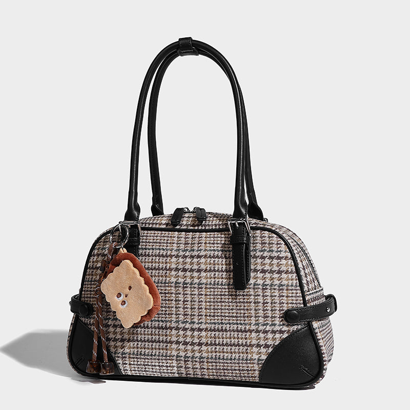 Autumn Simple Casual Big Bag 2025 New Trend Fashion Plaid Women's Handbag