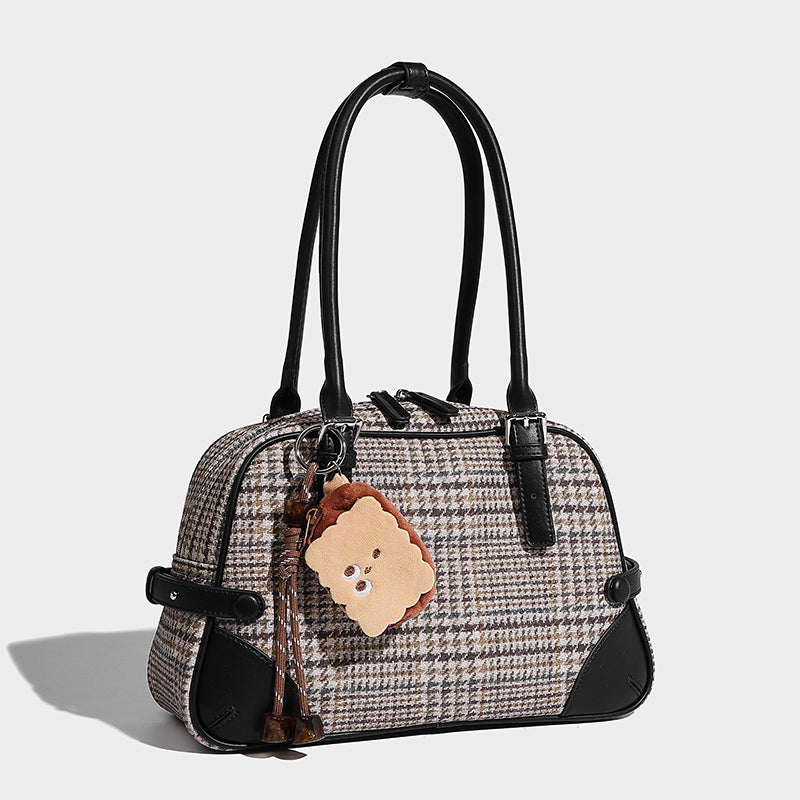 Autumn Simple Casual Big Bag 2025 New Trend Fashion Plaid Women's Handbag